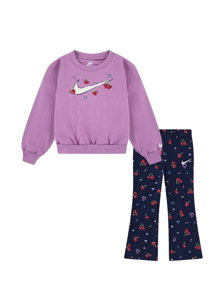  Nike Kids Cherry Heart Trousers Set (set Of Two) - Purple 