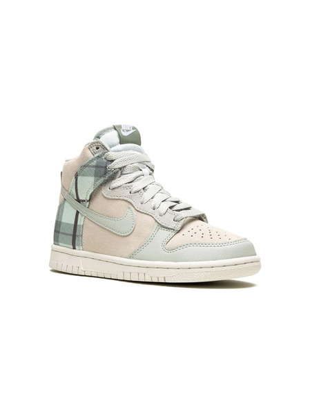  Nike Kids Dunk High plaid - Summit White Sneakers - Neutrals 