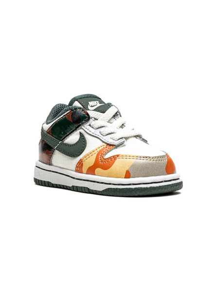  Nike Kids Dunk Low sail Multi-camo Sneakers - Neutrals 
