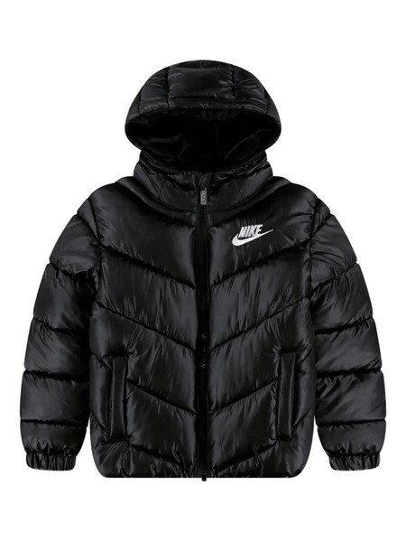  Nike Kids Hooded Embroidered-logo Jacket - Black 
