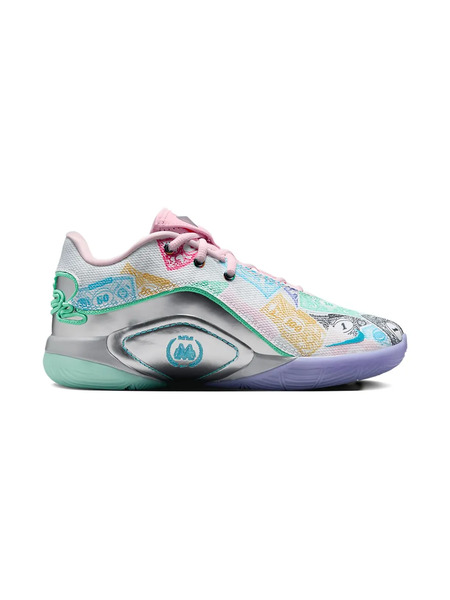  Nike Kids Lebron Xxii Monopoly Currency white/baltic Blue/vapor Green-pink Foam/metallic Silver Sneakers 