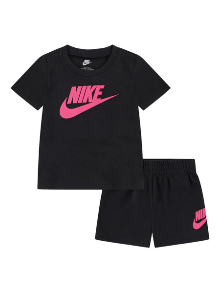  Nike Kids Logo-applique Shorts Set - Black 