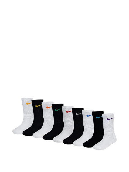  Nike Kids Logo Crew Socks (set Of Nine) - White 