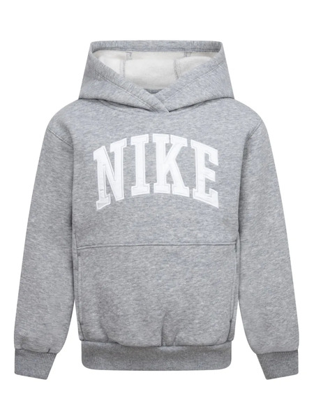  Nike Kids Logo-embroidered Hoodie - Grey 