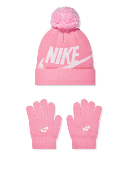  Nike Kids Logo-print Gloves - Pink 