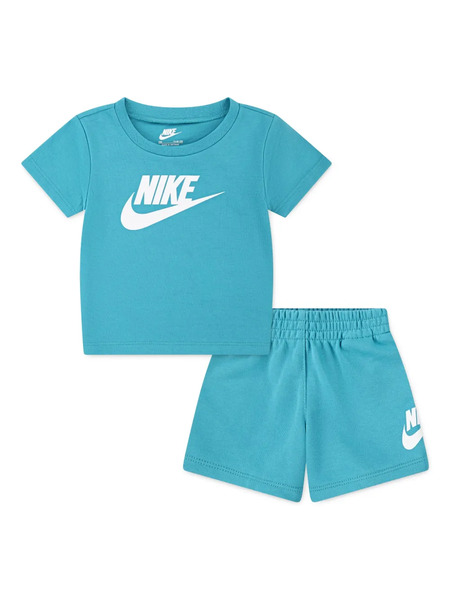  Nike Kids Logo-print Shorts Set - Blue 
