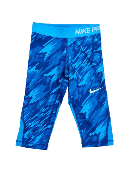  Nike Kids Pro Cool Printed Capri Leggings - Blue 