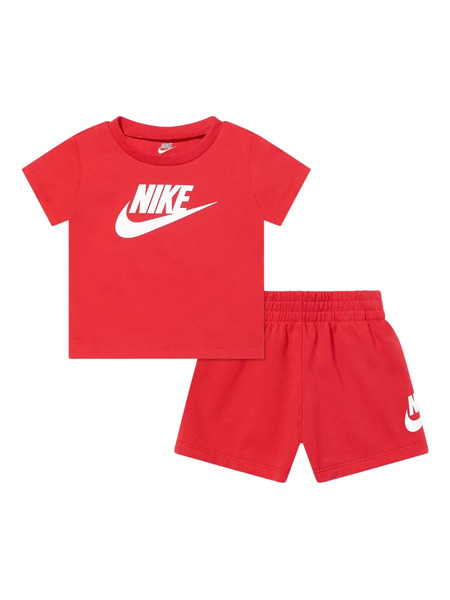  Nike Kids Swoosh Logo-print Shorts Set - Red 
