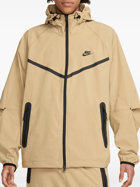  Nike Logo Hooded Jacket - Neutrals 