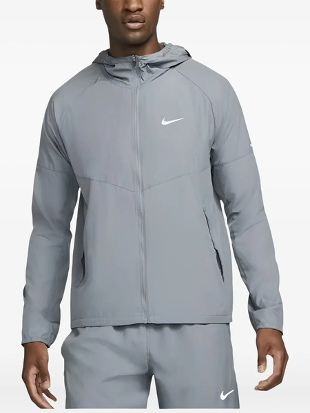  Nike Miler Repel Hooded Jacket - Grey 