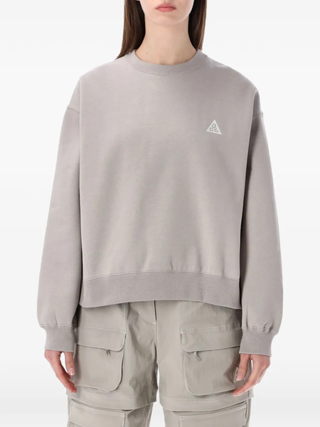  Nike Tuff Fleece Logo Sweatshirt - Grey 