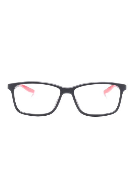  Nike Two-tone Rectangle-frame Glasses - Black 