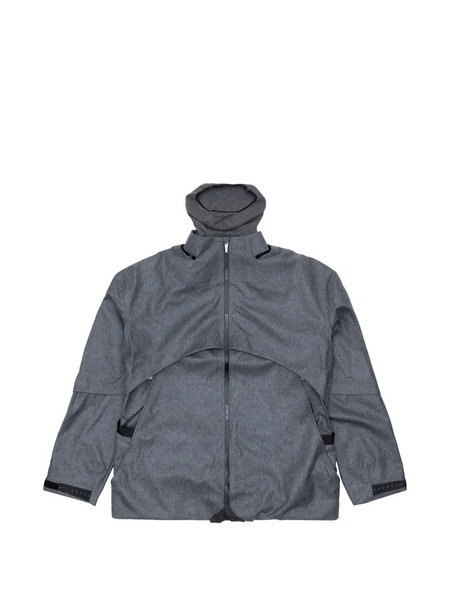  Nike Zipped Hooded Jacket - Grey 