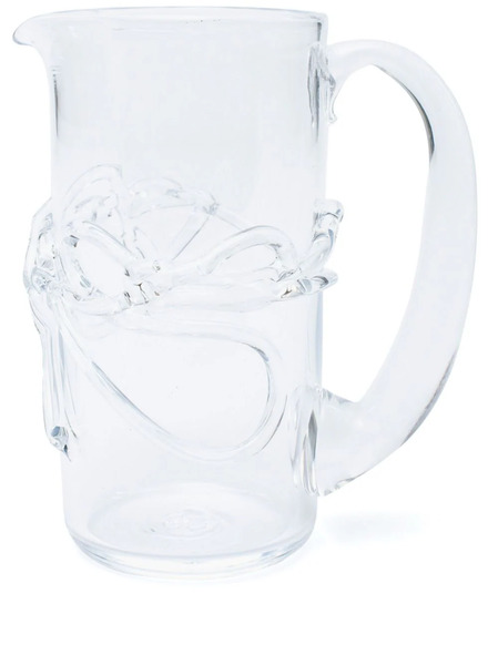  Niko June Ivy Glass Pitcher (20cm) - White 
