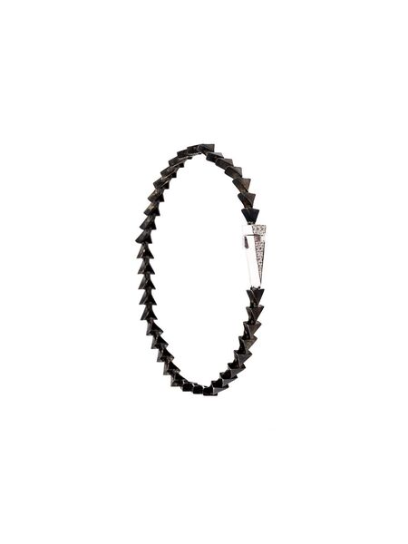  Nikos Koulis Triangle Spiked Diamond Bracelet - Metallic 