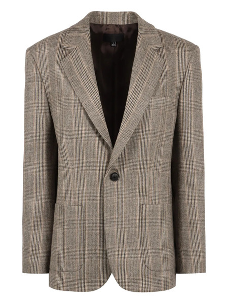  Nili Lotan Checked Lapel Blazer - Brown 