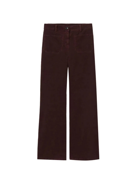  Nili Lotan Florence Pocket Trousers - Red 