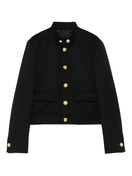  Nili Lotan Hadley Button-fastening Cropped Jacket - Black 