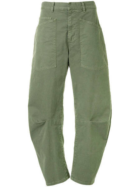  Nili Lotan Shon Wide-leg Trousers - Green 