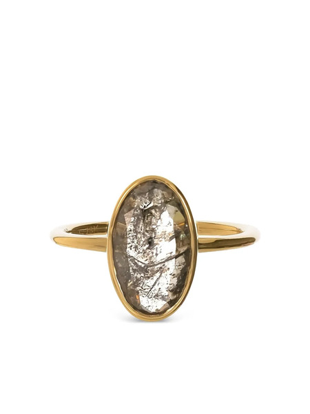  Nimo With Love 18k Gold Diamond Skinny Ring 