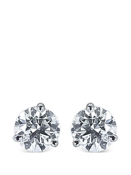  Nimo With Love Solitaire Diamond Stud Earrings - Silver 