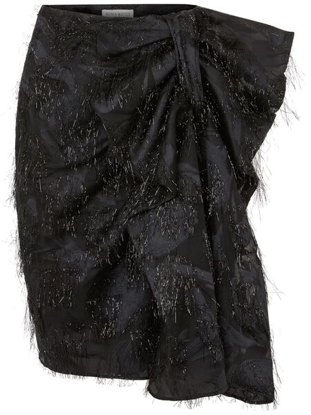  Nina Ricci Asymmetric Bow Skirt - Black 