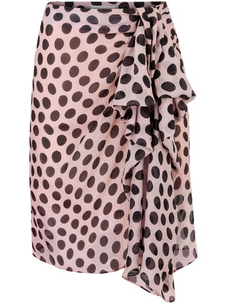  Nina Ricci Asymmetric Bow Skirt - Pink 