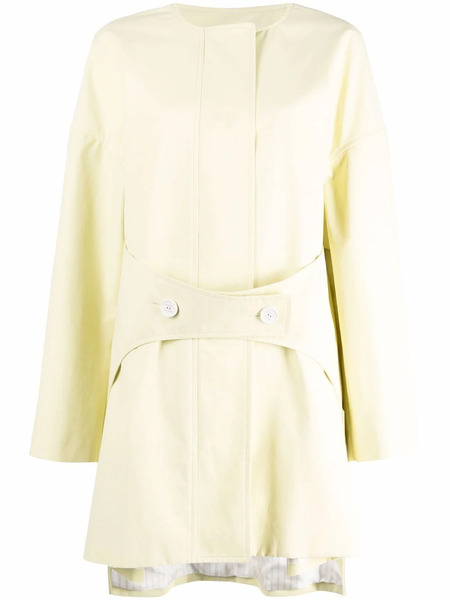  Nina Ricci Button-fastening Single-breasted Coat - Yellow 
