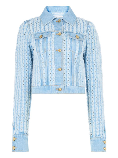  Nina Ricci Buttoned Denim Jacket - Blue 