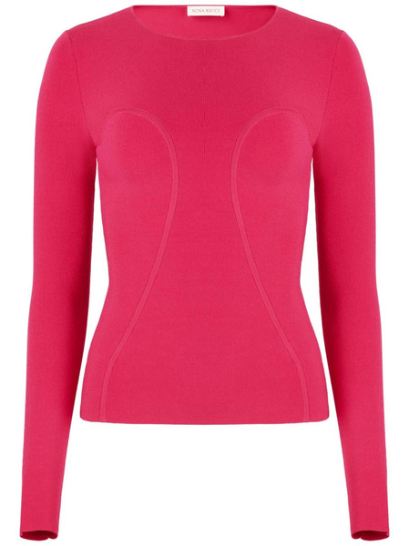  Nina Ricci Round-neck Knitted Jumper - Red 