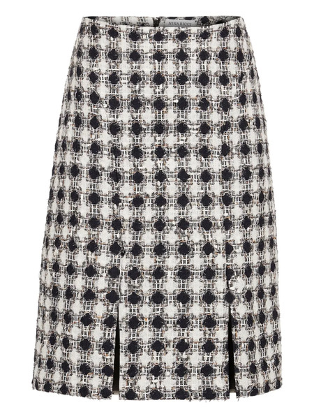  Nina Ricci Wool Slited Mini Skirt - Black 