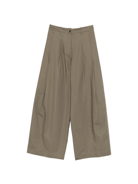  Nine In The Morning Petra Pleated Trousers - Green 