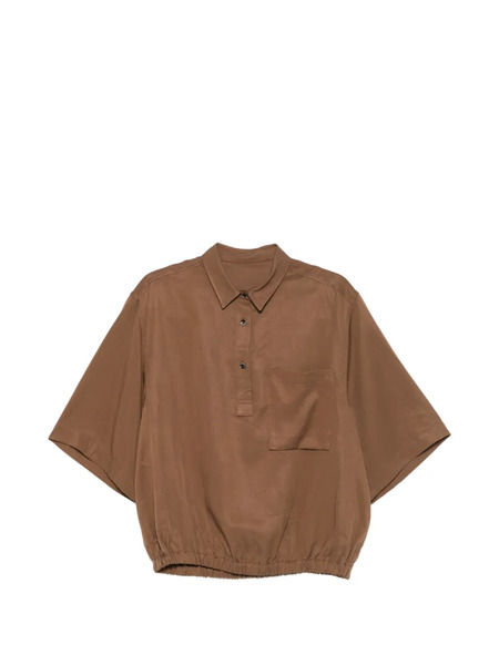  Nine In The Morning Tyche Pocket Short-sleeve Top - Brown 