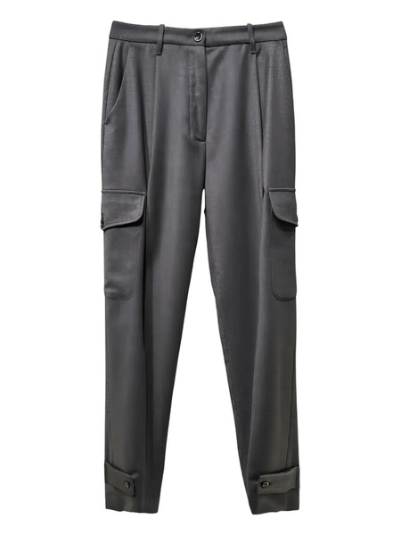  Nine In The Morning Wool Cargo Trousers - Grey 