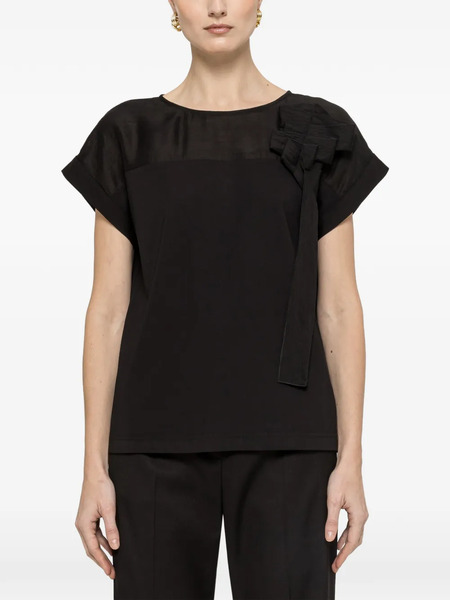  Nissa Bow Detail Blouse - Black 
