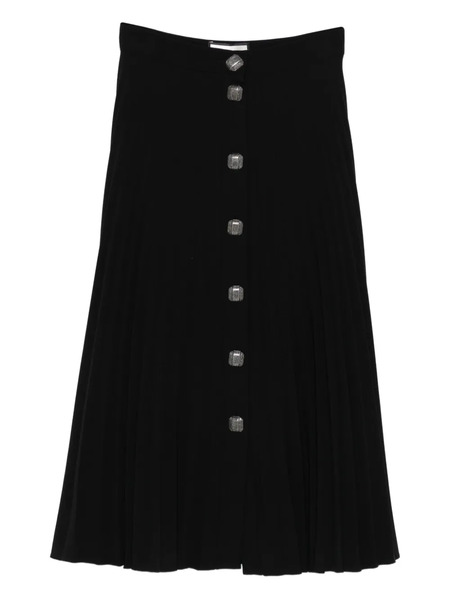  Nissa Button Midi Skirt - Black 
