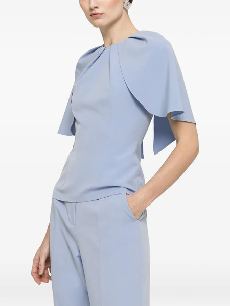  Nissa Cape-design Top - Blue 