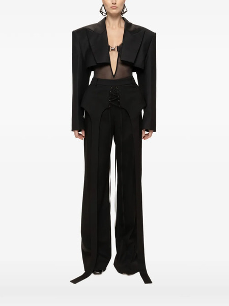  Nissa Cropped Blazer - Black 