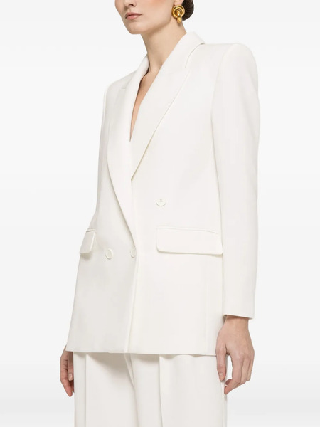  Nissa Double-breasted Blazer - White 