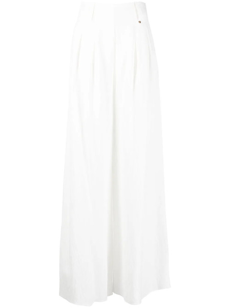  Nissa High-waisted Flared Trousers - White 