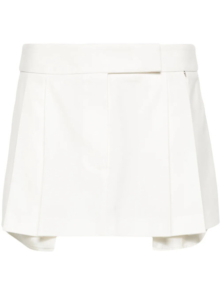  Nissa Low-rise Pleated Miniskirt - White 