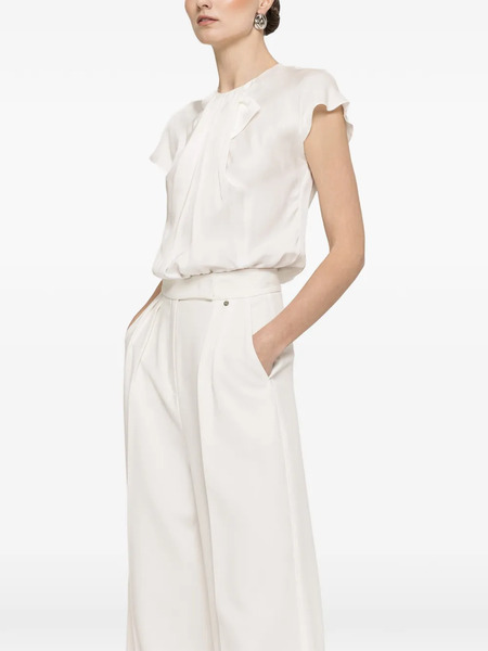  Nissa Pleat-detail Blouse - White 