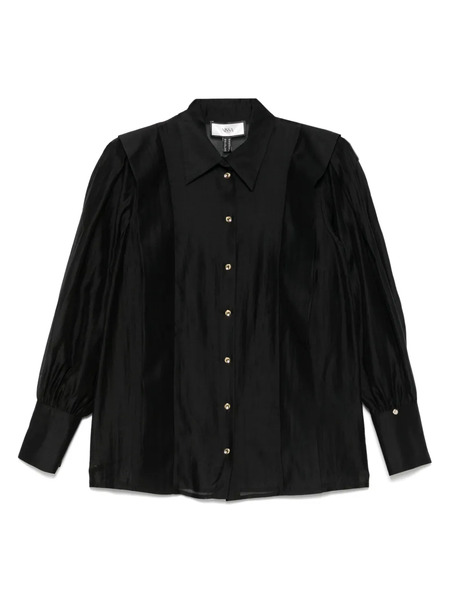  Nissa Pleated Shirt - Black 