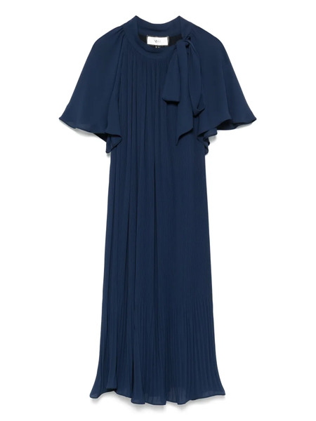  Nissa Plissé Midi Dress - Blue 