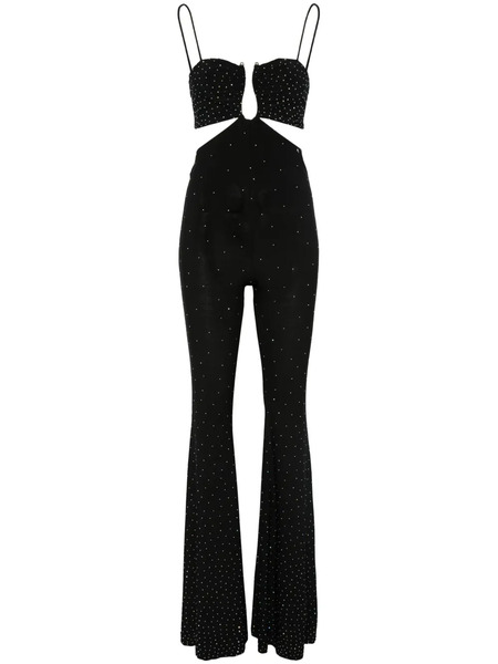  Nissa Rhinestoned Jumpsuit - Black 