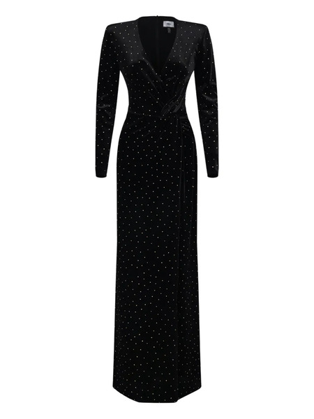  Nissa Stud-embellished Maxi Dress - Black 