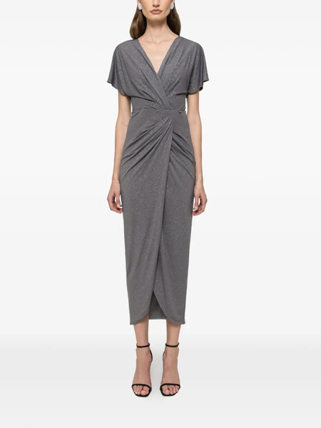  Nissa V-neck Maxi Dress - Grey 