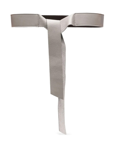  Niu Leather Belt - Grey 