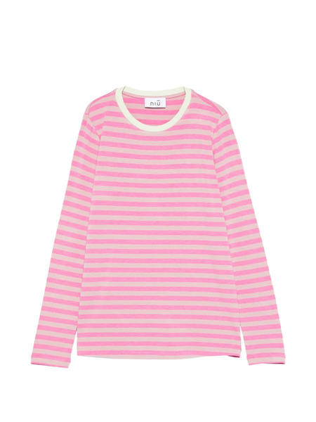  Niu Striped T-shirt - Pink 