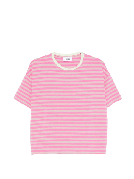  Niu Striped T-shirt - Pink 
